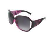 MLC Eyewear Oversized Frame with Etched Temples 62mm Shield Sunglasses in Purple