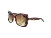 MLC Eyewear Scalloped 53mm Butterfly Sunglasses in Leopard