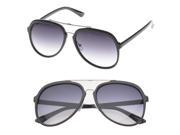 MLC Eyewear Pico Double Bridge Aviator Fashion Sunglasses in Purple black