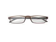 MLC Eyewear ‘Dillon’ Rectangle Reading Glasses 2.00 in Brown