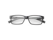 MLC Eyewear ‘Kirston’ Rectangle Reading Glasses 3.00 in Black