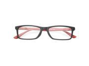 MLC Eyewear ‘Avon’ Rectangle Reading Glasses 1.00 in Black red
