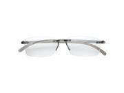 MLC Eyewear ‘Ashton’ Rectangle Reading Glasses 2.50 in Grey
