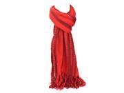 Kate Marie Kiley Herringbone Knit Scarf in Red