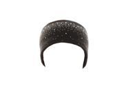 Kate Marie Cici Sparkling Knit Headband Beanie in Brown
