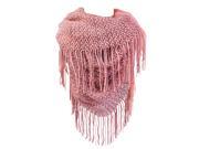 Kate Marie Janie Double Sided Knit Scarf in Coral
