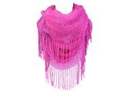 Kate Marie Janie Double Sided Knit Scarf in Fuchsia