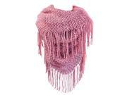 Kate Marie Janie Double Sided Knit Scarf in Pink