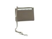 Yacht Fashion Women s Leather Card Holder with Zipper Pocket Wristlet in Taupe