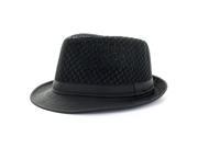 Faddism Fashion Fedora Hat in Black