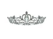 Kate Marie Nene Gorgeous Rhinestones Crown Tiara with Hair Combs in Silver