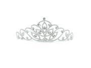 Kate Marie Alli Rhinestones Crown Tiara in Silver