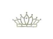Kate Marie Abby Rhinestone Crown Tiara Hair Pin in Gold