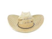Faddism 5 1 2 Wide Brim Straw Cowboy Hat in Beige