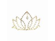 Kate Marie Tari Rhinestone Crown Tiara Hair Pin in Gold
