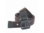 Faddism Unisex One Row Grommets Canvas Web Belt Brown Extra Large
