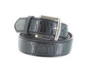 Faddism Men s Scale Embossed Genuine Leather Belt Black Extra Large