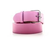 Faddism Unisex Genuine Leather Belt Pink Small