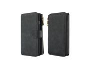 Apple Iphone 6 6S Luxury Coach Series Flip Wallet Case Black