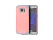 Samsung Galaxy S7 Edge Hybrid Case Grey Skin Light Pink
