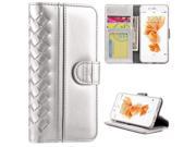 Apple Iphone 6 6S PLUS ROMA Premium Delicate Soft Leather Wallet Case Silver