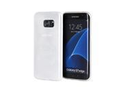 Samsung Galaxy S7 Edge Crystal Skin Case Transparent Silk White