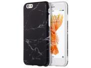 Apple Iphone 6 6S Marble IMD Soft TPU Case Black