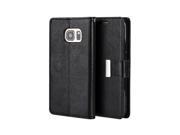 Samsung Galaxy S7 Compartment Card Slots Wallet Pouch Black