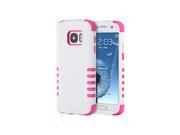 Samsung Galaxy S7 3 Pieces Hybrid Case White Pink Skin
