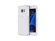 Samsung Galaxy S7 Fusion Candy Case 4 Dots White Trim And Clear Back