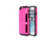Apple Iphone 6 6S Hybrid Clip Card Case W Lock Stand Pink