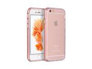 Apple Iphone 6 6S 4.7 Hybird Case Thin Clear Rose Gold Frame