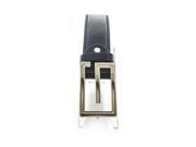 Faddism Unisex Genuine Leather Belt Initial G Black Extra Large