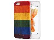 Apple Iphone 6 6S Patriotic Vintage Flag Series IMD TPU Case Rainbow
