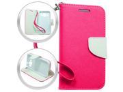Samsung On5 G550 Wallet Pouch Hot Pink