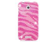 HTC Desire 510 Cs Diamond Cover Hot Pink Zebra 302