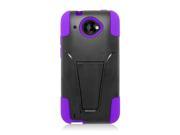 HTC Zara Desire 601 Hybrid Case Y Purple Black Stand