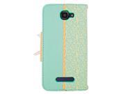 Alcatel One Touch Fierce 2 7040T Pu Leather Green With Lace Patt