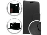 XL Samsung Galaxy S7 Edge G935 Brushed Wallet Pouch Black