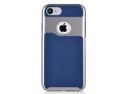 Apple iPhone 7 HYBRID CASE BLUE TPU SILVER PC