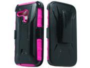 Motorola Moto E LTE Combo Holster Style 3 Hot Pink