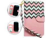 Universal Wallet Pouch 4.5 CHEVRON Baby Pink
