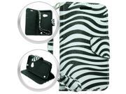 Nokia Lumia 640 Wallet Pouch Black White Zebra