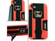 iPhone 5 5S Bottle Opener Case Orange SK Black PC