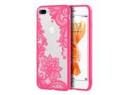 Apple Iphone 7 Plus Fusion Lacie Design Case Hot Pink Floral