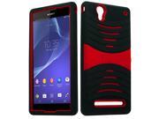 XL Sony Xperia T2 Ultra Armor Case w Stand Red