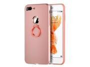 Apple Iphone 7 Plus Slim Metal Aluminum Case With Chrome Ring And Built In Magnetic Plate Rose Gold
