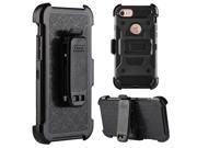 Apple Iphone 7 Performance Hybrid Case Holster Combo With H Style Stand Black