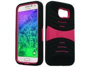 Samsung Galaxy S6 Armor Case Stand Black SK Hot Pink PC
