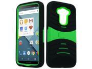 XL LG G4 Armor Case w Stand Neon Green